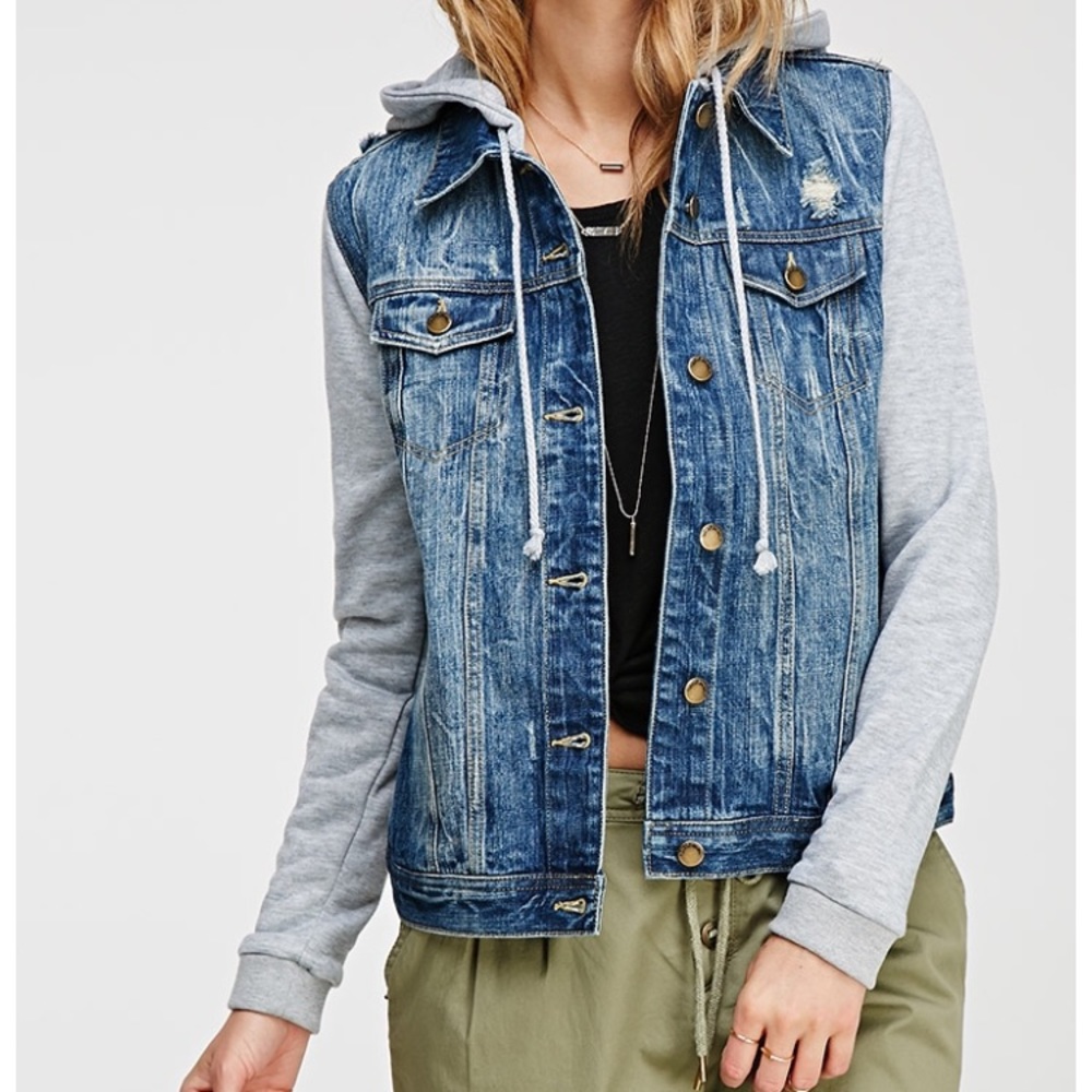 Hooded Jean Jacket